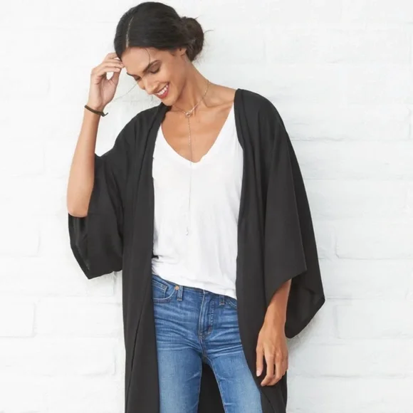 🌟HP🌟OCEAN+MAIN Kimono Wrap Duster - Picture 4 of 13